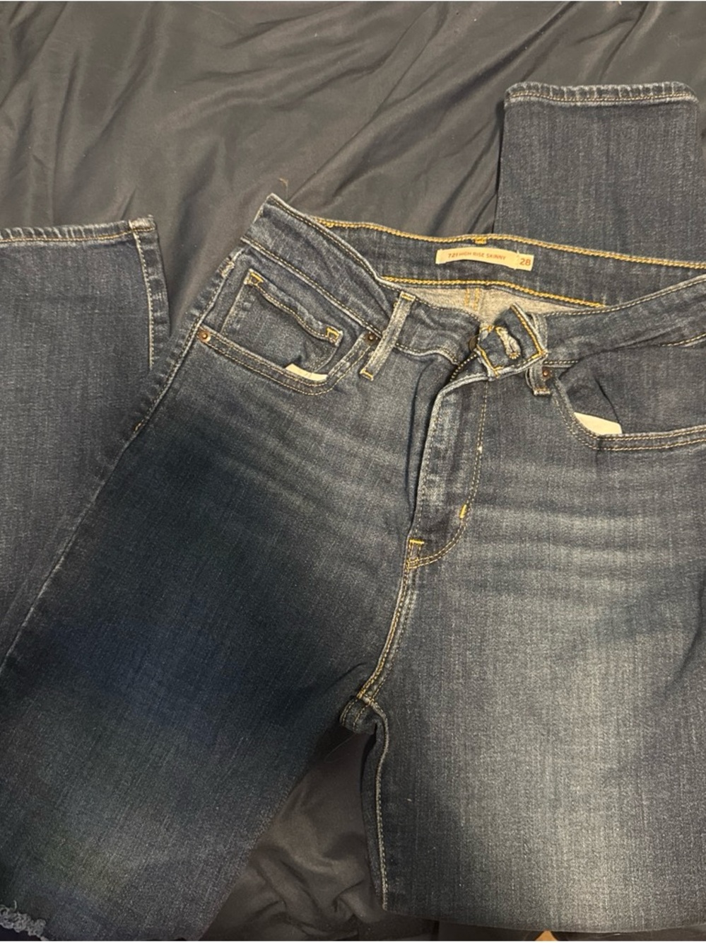 Levi's Women's Skinny Jeans in Dark Blue Wash